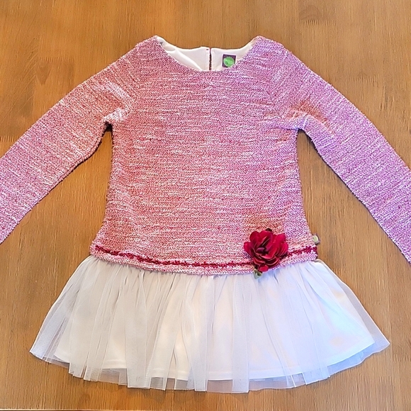 Dollie and Me dress (pink knit, size 10) - Picture 1 of 7